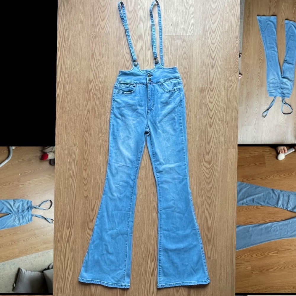 flare leg overalls